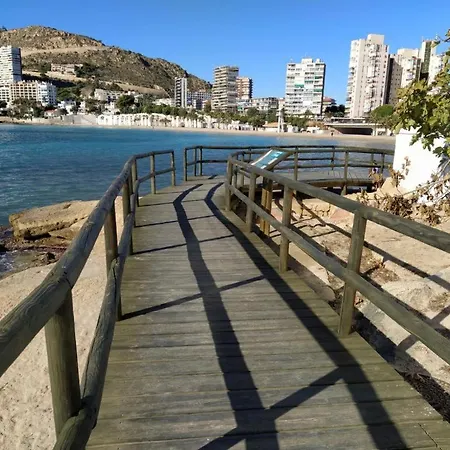Very Lightful Apartment. Incredible Sea Views. Big Terrace, Swimming Pool. Ac. Very Close To Center. Alicante